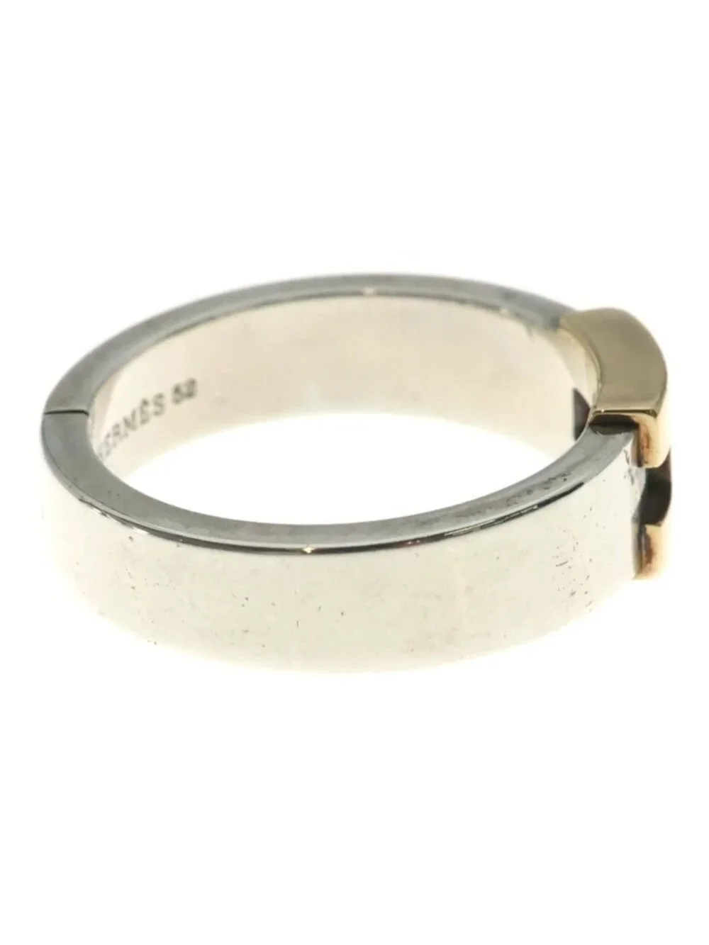 Hermes Ring Silver Yellow Gold
